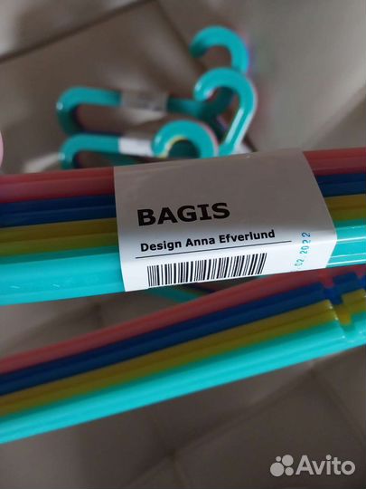 Детские плечики вешалки Икеа Багис 8 штук набор