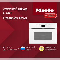 Новый духовой шкаф с свч Miele H7440BMX brws