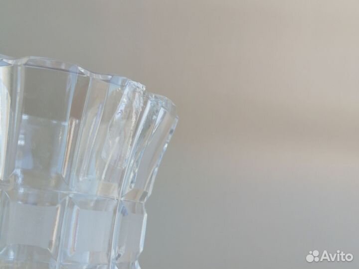 Ваза хрустальная СССР Вертикаль лзхс