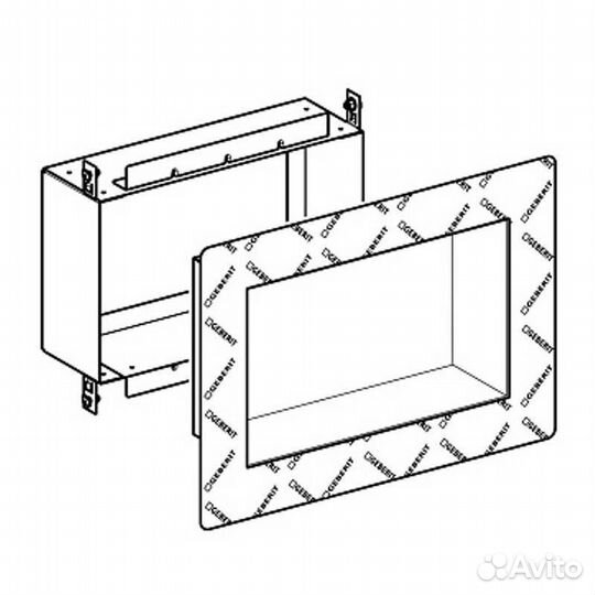 Модуль Geberit GIS для коробки хранения в нише 50 х 30 х 16 см для облицовки плиткой