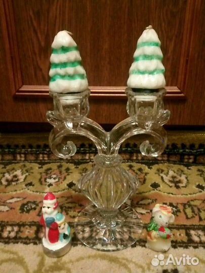 Подсвечник хрустальный