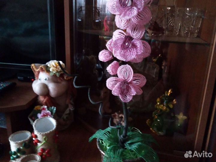 Березки,фиалки,маки,орхидеи из бисера