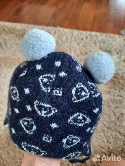 Шапка детская на мальчика зима