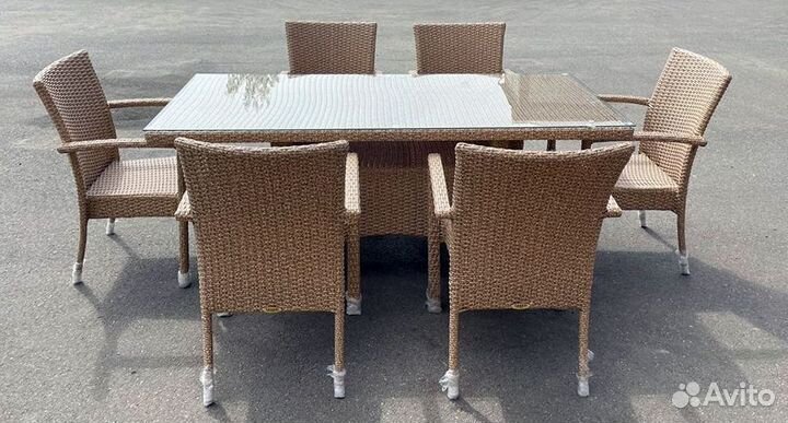 Уличная мебель для сада из ротанга