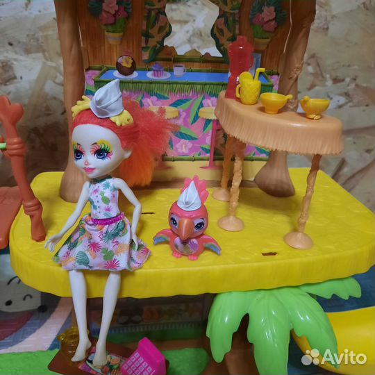 Набор кафе, дом энчантималс с куклой