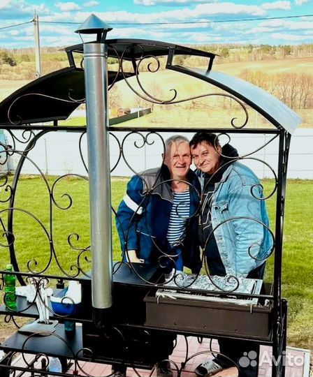 Мангал с печкой