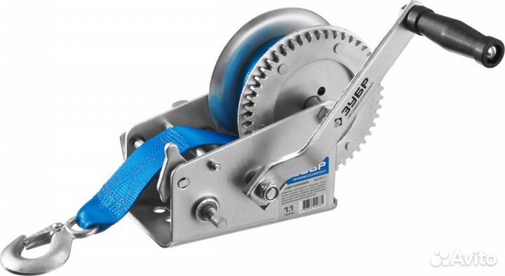 Лебедка ручная барабанная зубр Профессионал, тя