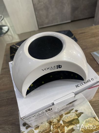 LED лампа с Bluetooth колонкой для гель-лака