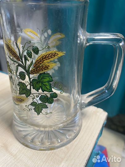 Пивная кружка германия, стекло