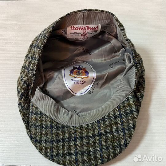 Твидовая кепка Harris Tweed