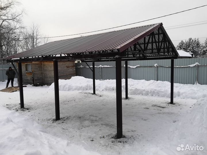 Навесы для автомобиля под ключ