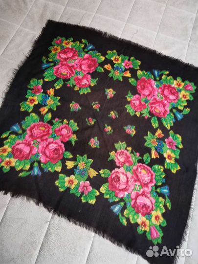 Платок шаль шерсть СССР