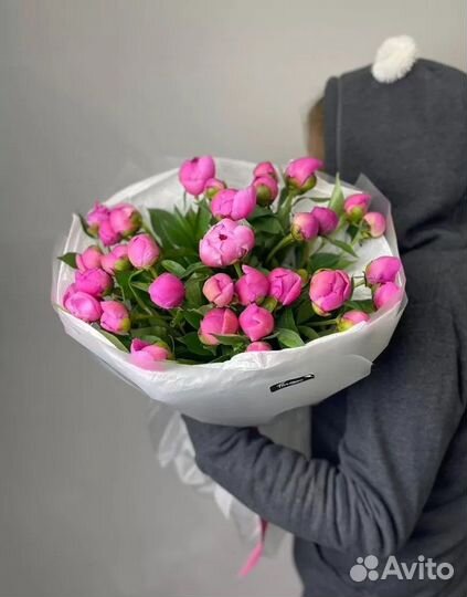 Пионы букет