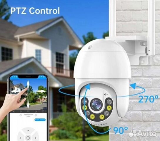 Новая уличная камера видеонаблюдения WiFi 5MP 64Gb