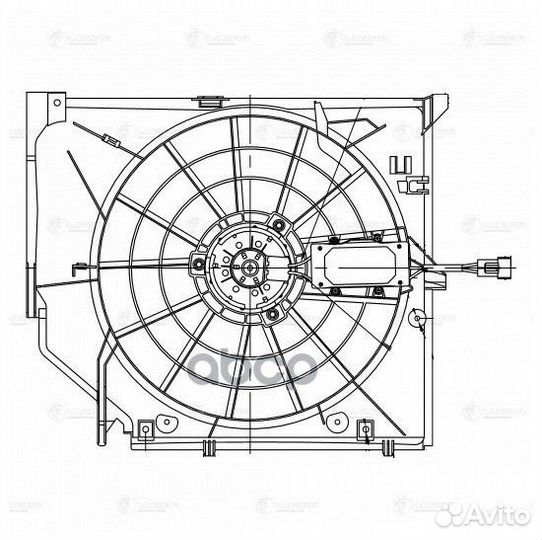 Вентилятор радиатора BMW 3(E46) 98- LFK26118 luzar