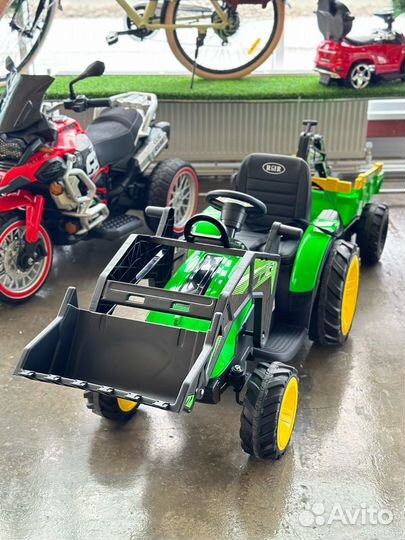 Детский электромобиль экскаватор-погрузчик A777MP