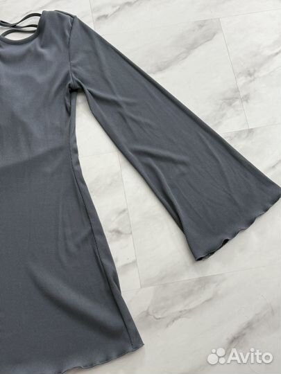 Платье в рубчик 42/44