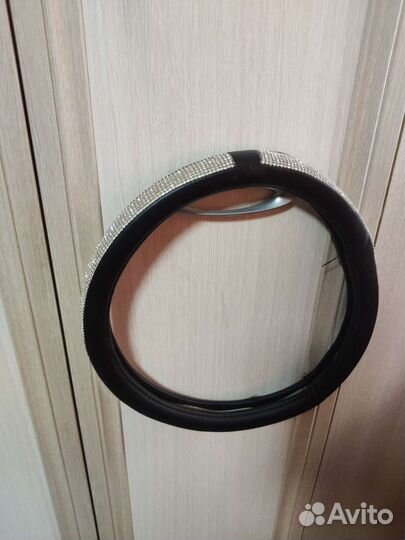 Чехол/оплётка на руль со стразами