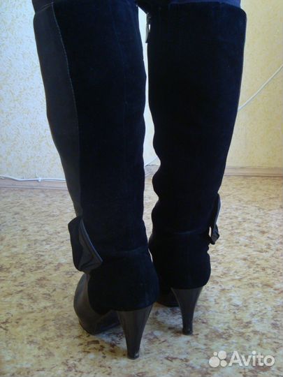 Сапоги 37-38 кожа