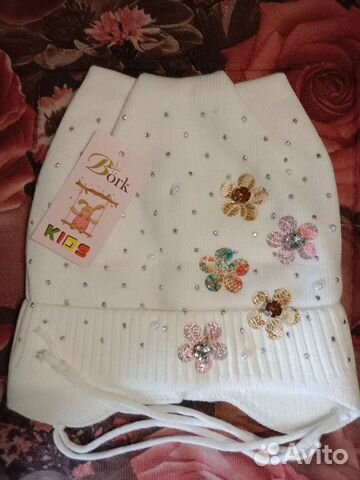 Шапка на девочку 4-5 лет