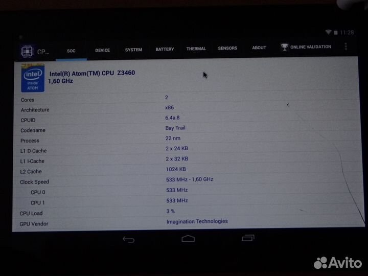 Плата планшета Dell Venue 7 3740 16/1 Гб