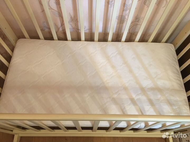 Детская кроватка качалка с ящиком