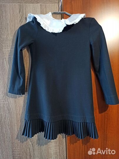Школьное платье синее 128