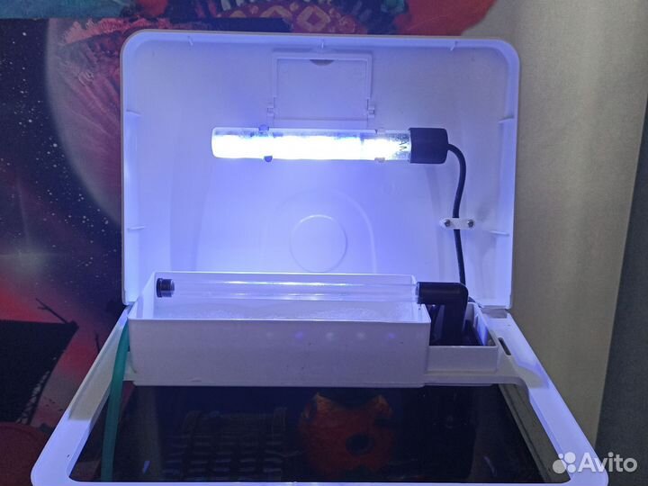 Аквариум + рыбки гуппи