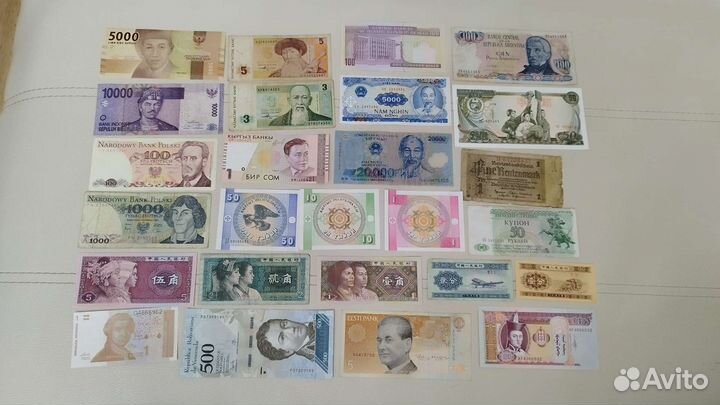 Боны (банкноты) разных стран