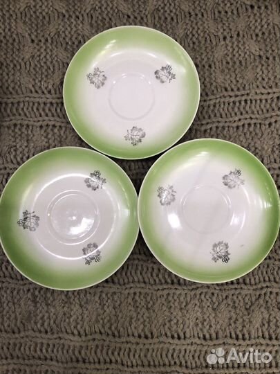 Блюдца чайные СССР Дулево