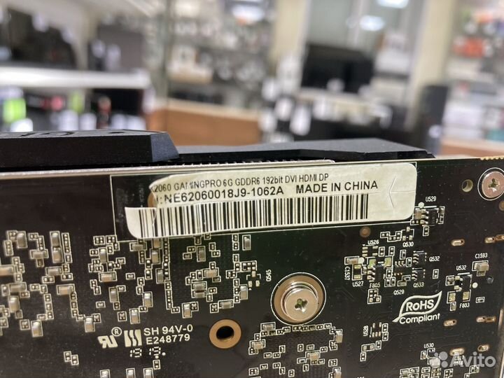 Видеокарта Palit GeForce RTX 2060 gamingpro 6Gb