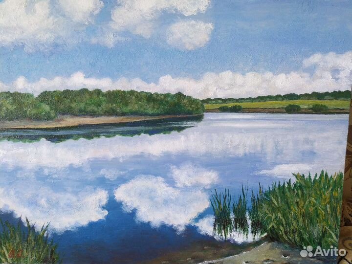 Картина Клязьма у Владимира