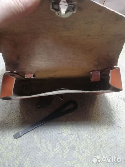 Бардачок от велосипеда СССР коричневый