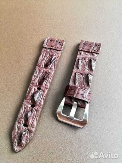 Ремень для часов из гребня крокодила/ручная работа