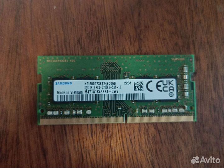Оперативная память ddr4 2x8gb samsung