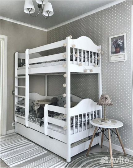 Двухъярусная кровать от 2 лет