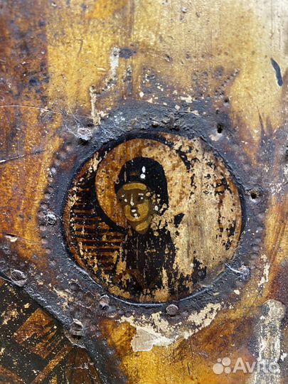 Старинная икона Николай чудотворец