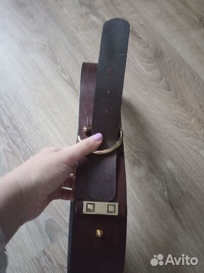 Пояс-ремень кожаный женский