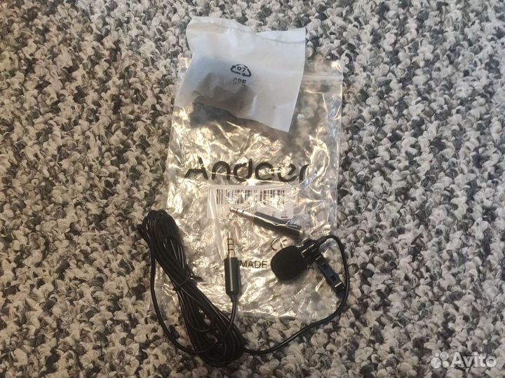 Микрофон петличка Andoer конденсаторный