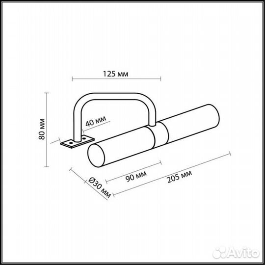 Odeon light 2445/2 izar светильник для картин