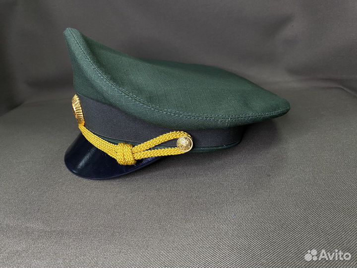 Фуражка офисная зеленая/синяя