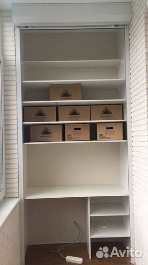 Шкаф с рольставнями на балкон на заказ с доставкой