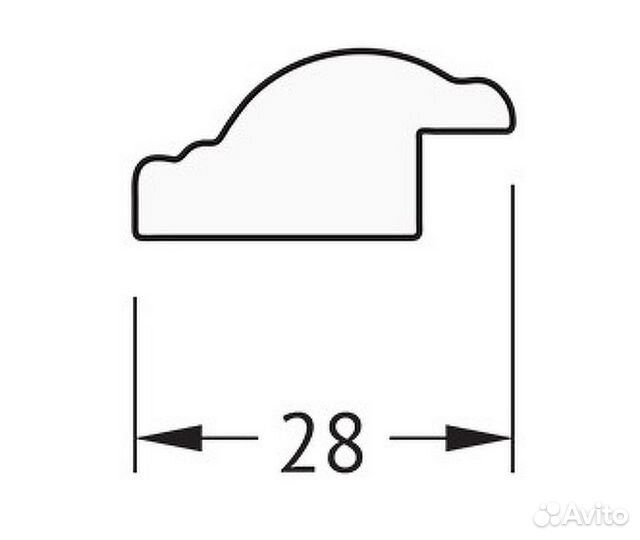 Зеркало Evoform Definite 98х48 BY 0691 в багетной