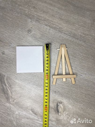 Мини холсты с мольбертами