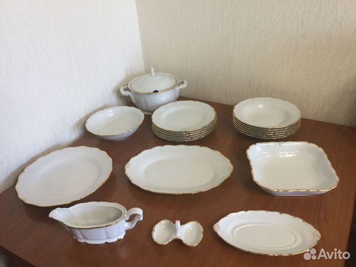 Столовый сервиз, фарфор, Чехия (на 6 персон)
