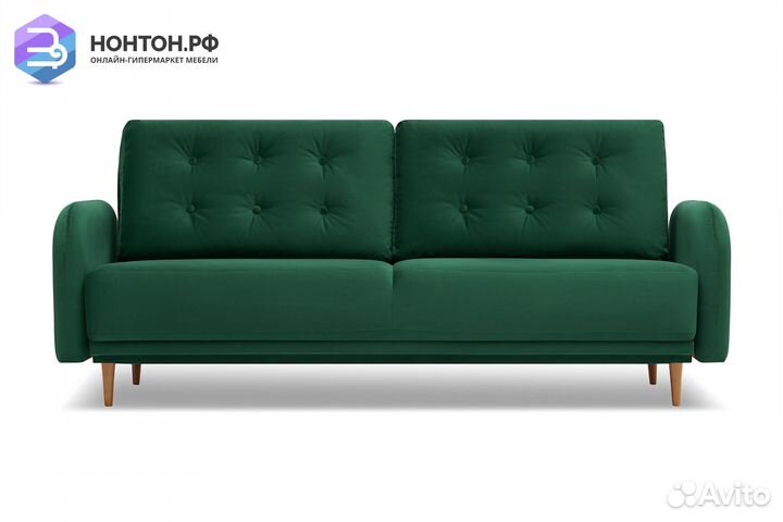 Диван книжка Париж изумрудный