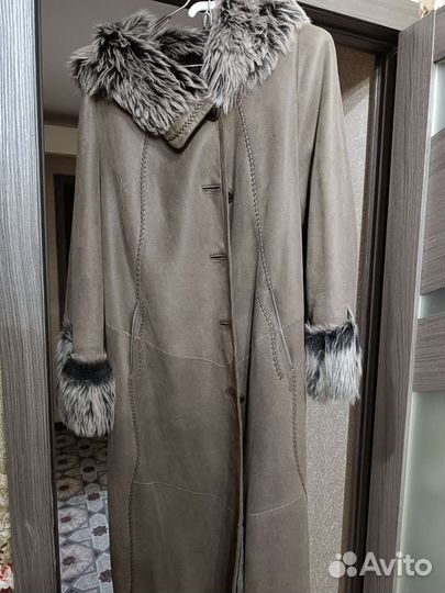 Дубленка натуральная женская 56 размер