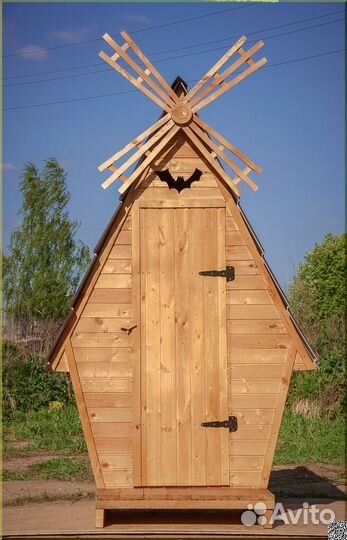 Дачный туалет деревянный GAR210