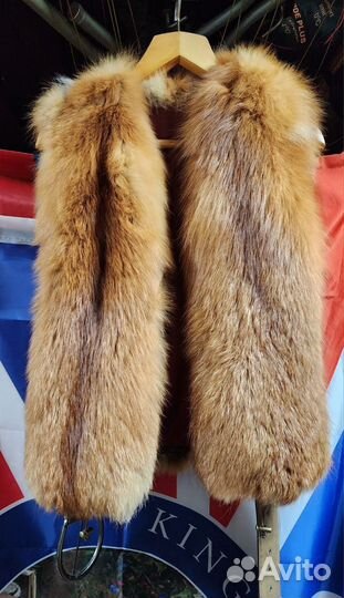 Жилетка женская из Камчатской лисы огневки р.42-44