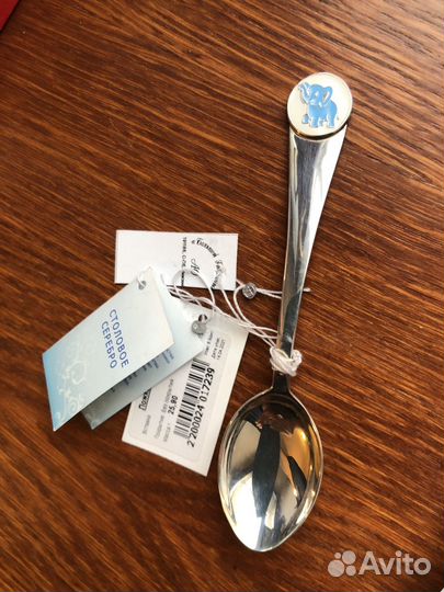 Детская серебряная чайная ложка 925 пробы